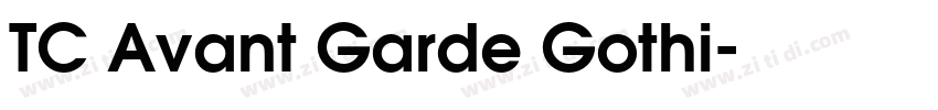 TC Avant Garde Gothi字体转换
